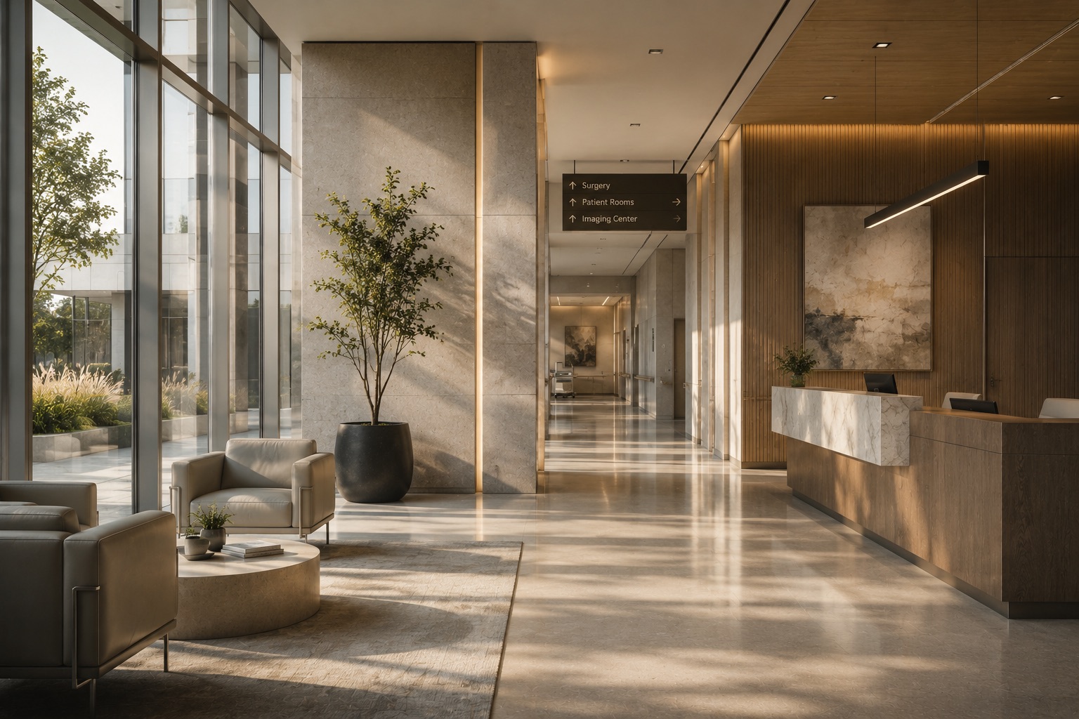Healthcare facility lobby